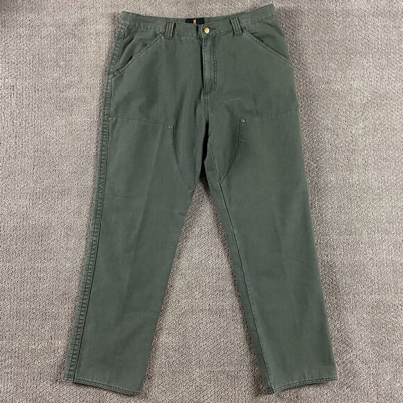 Browning Double Knee Front Pants Men's 38 x 32 Green Briar Field Hunting Canvas - Picture 1 of 14